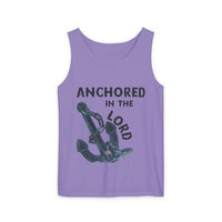 Anchored in the Lord Tank Top - Black