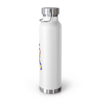 Autism Awareness Puzzle Ribbon 22oz Insulated Water Bottle