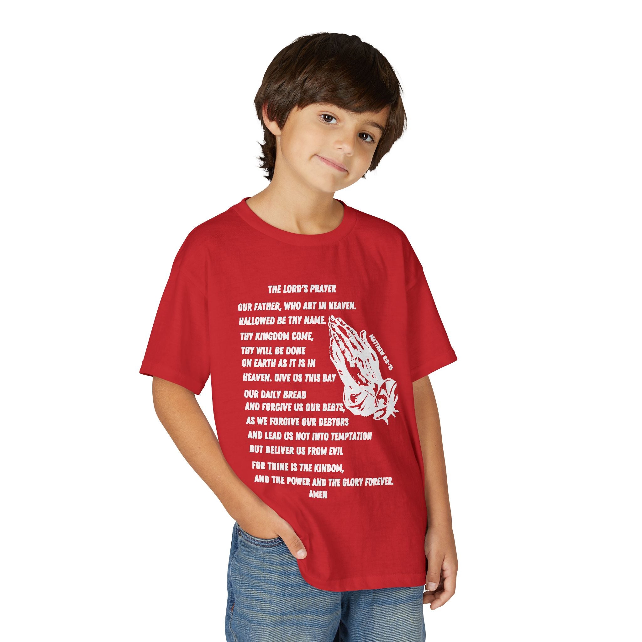 The Lord's Prayer Youth T-Shirt - White