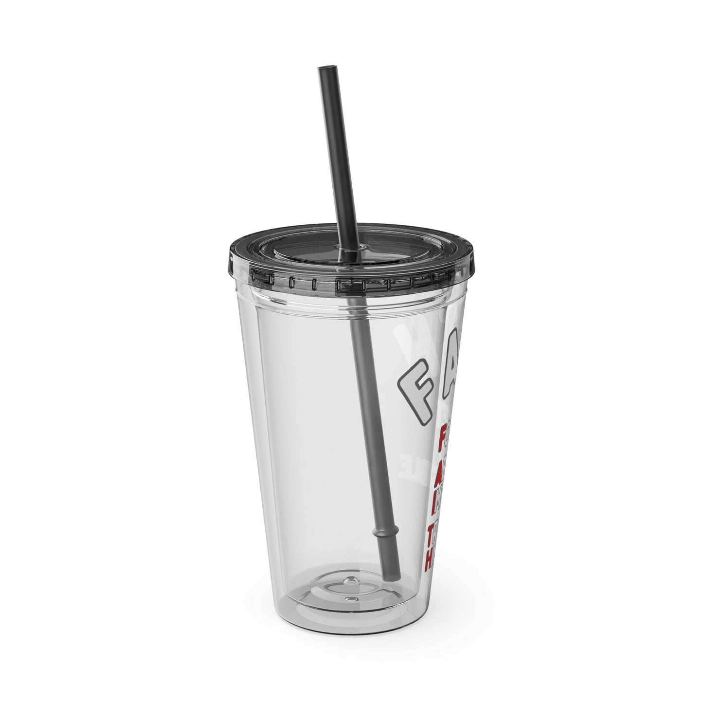 Faith "Forget About Impossible, Trust Him" 16oz Tumbler with Straw