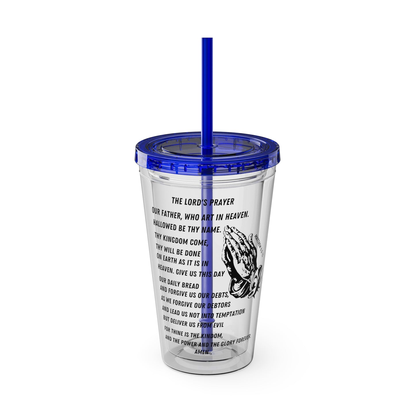 The Lord's Prayer 16oz Tumbler with Straw