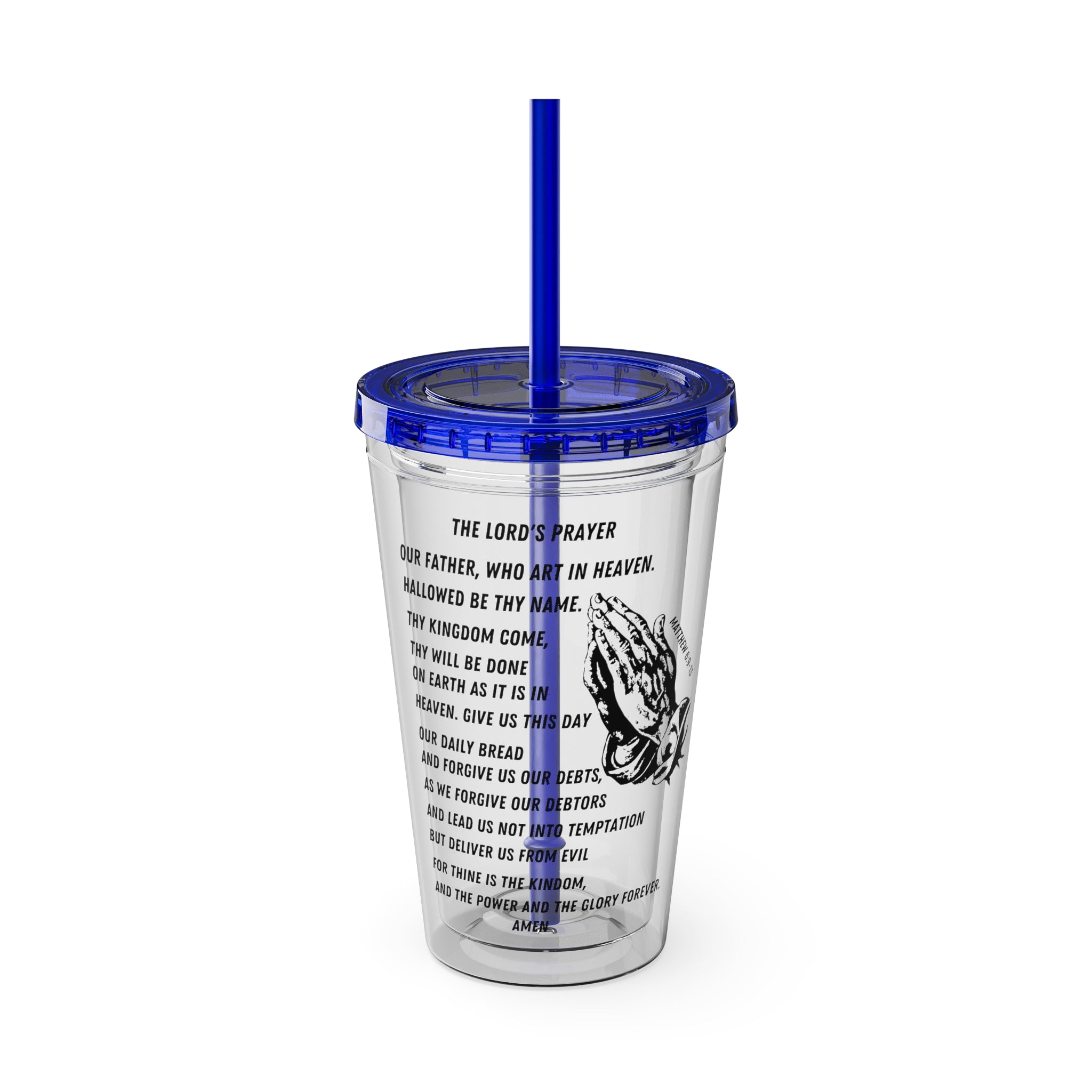 The Lord's Prayer 16oz Tumbler with Straw