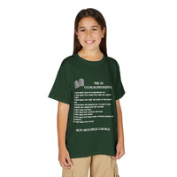 10 Commandments Youth T-shirt - White