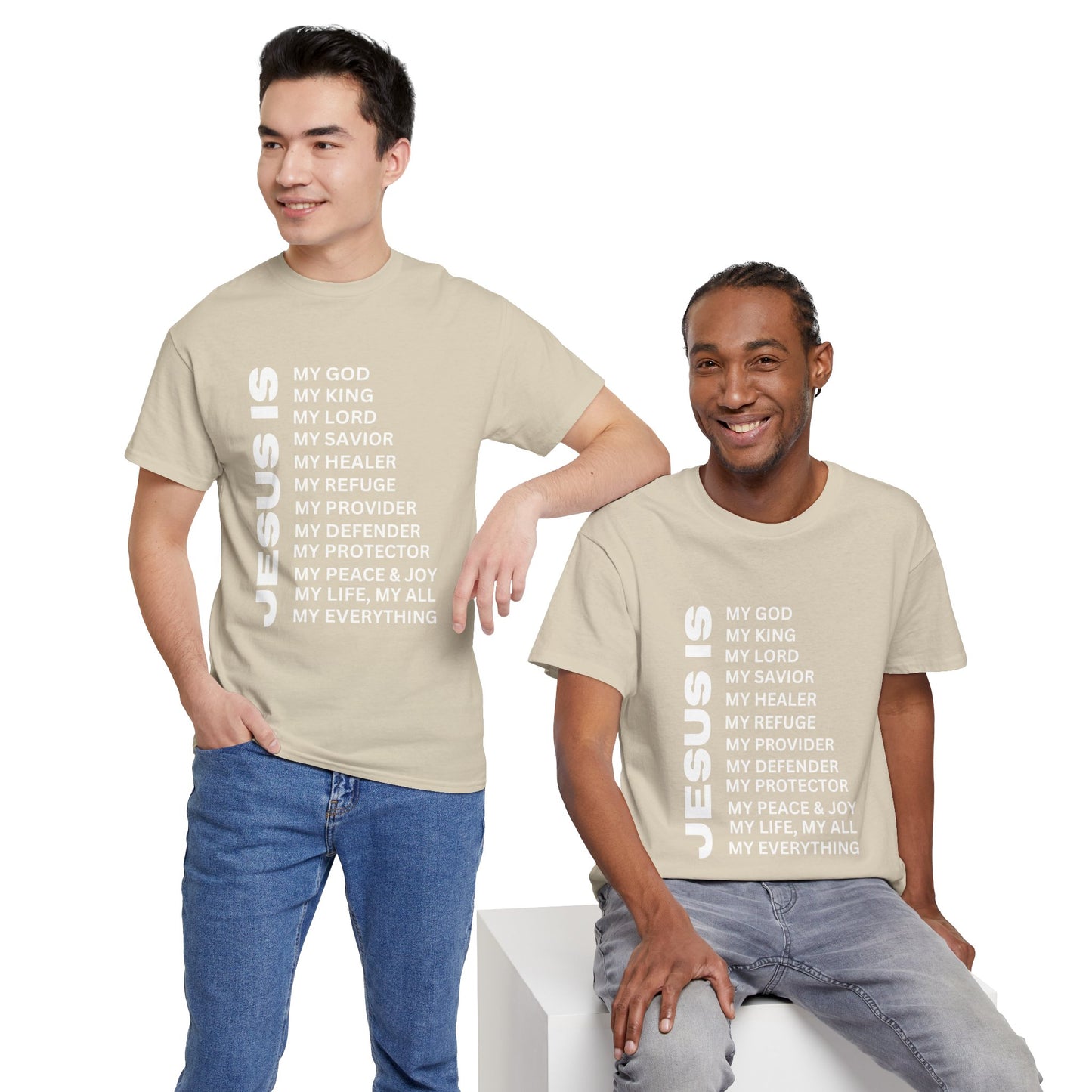 Christian JESUS IS T-shirt - White