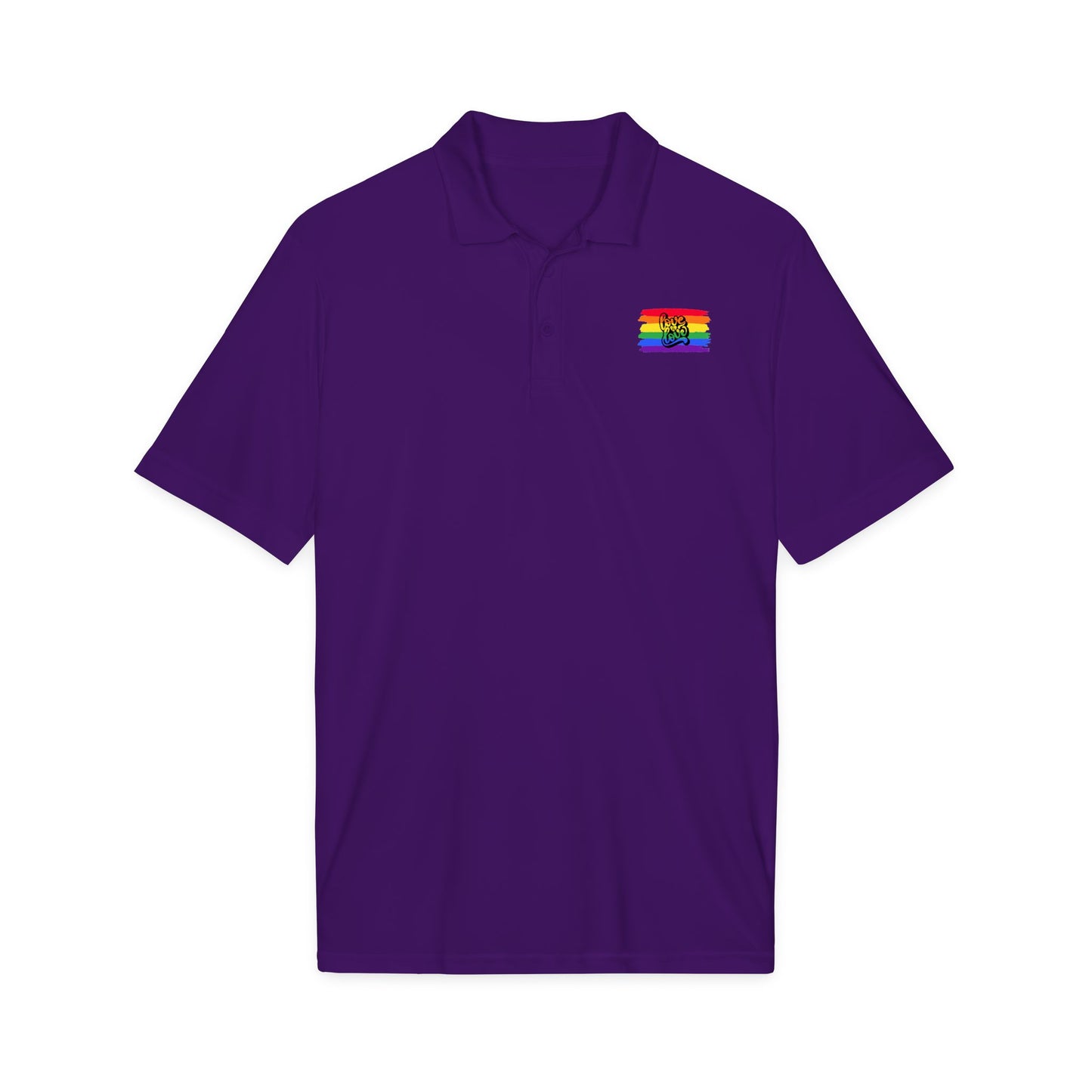Rainbow Airbrush Pride Polo