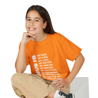 Christian JESUS IS Youth Short Sleeve - White