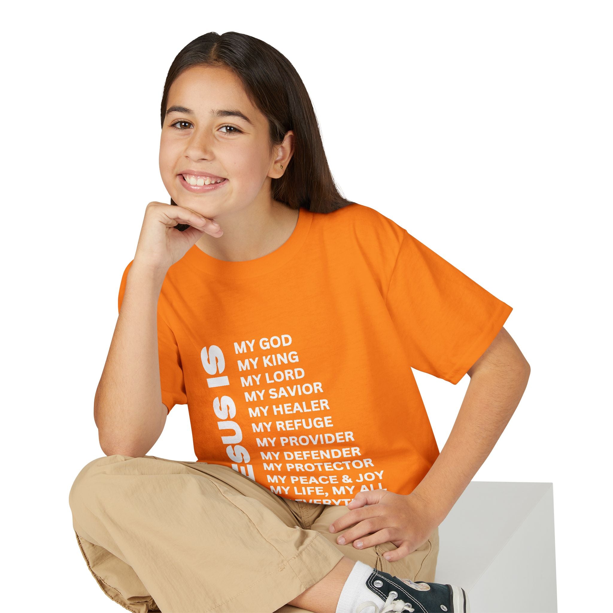 Christian JESUS IS Youth Short Sleeve - White