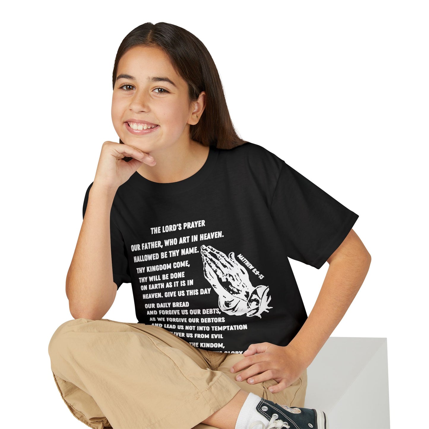 The Lord's Prayer Youth T-Shirt - White