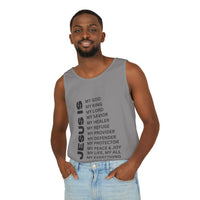 Christian JESUS IS Tank - Black