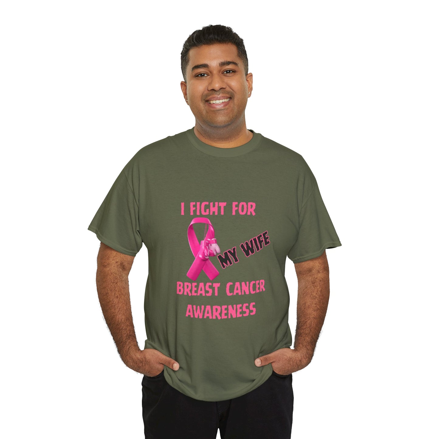 I Fight for My Wife Pink Ribbon T-Shirt