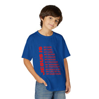 Christian JESUS IS Youth Short Sleeve - Red