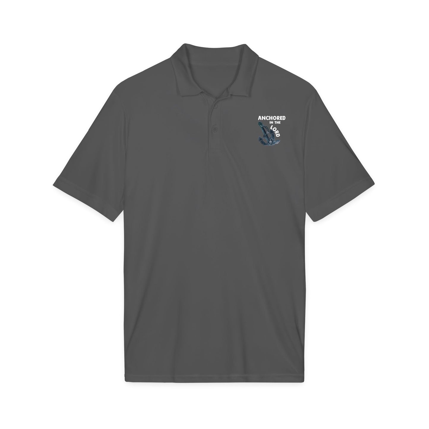Anchored in the Lord Polo - White