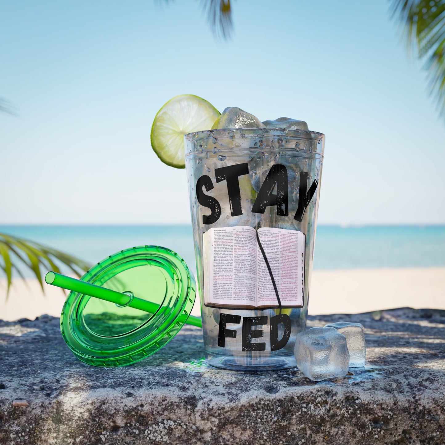 Stay Fed 16oz Tumbler with Straw
