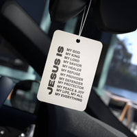 Christian 'Jesus Is' Car Air Freshener – Inspirational Scent