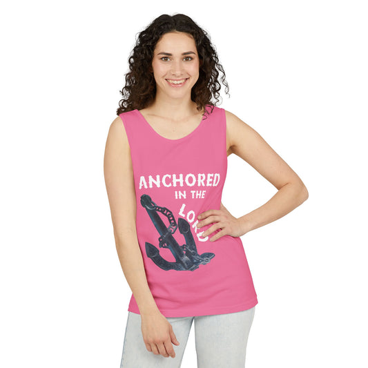 Anchored in the Lord Tank Top - White