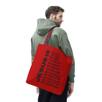 Christian JESUS IS Tote Bag - Red