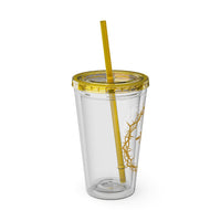 Jesus Crown of Thorns 16oz Tumbler with Straw