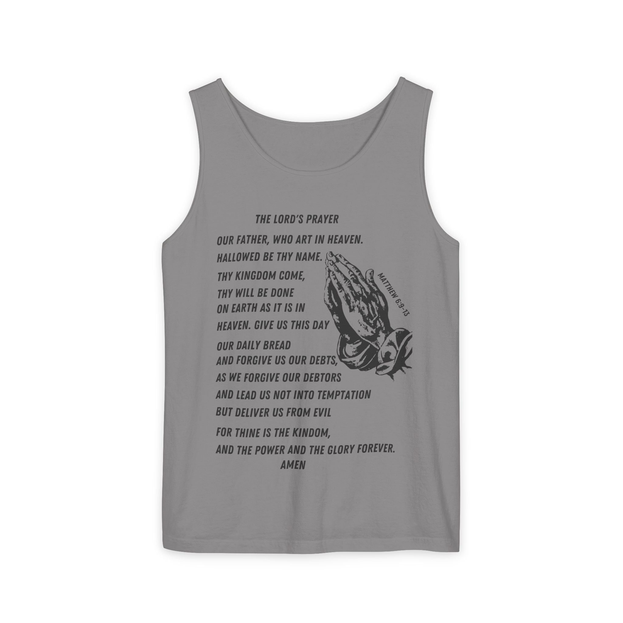 The Lord's Prayer Tank Top - Black