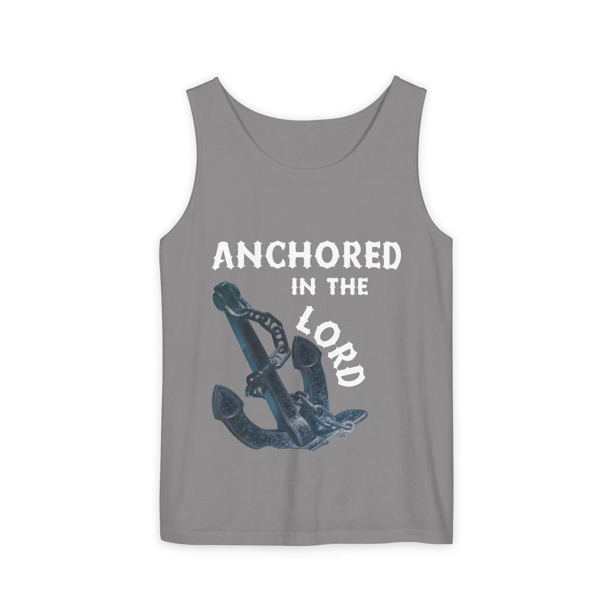 Anchored in the Lord Tank Top - White