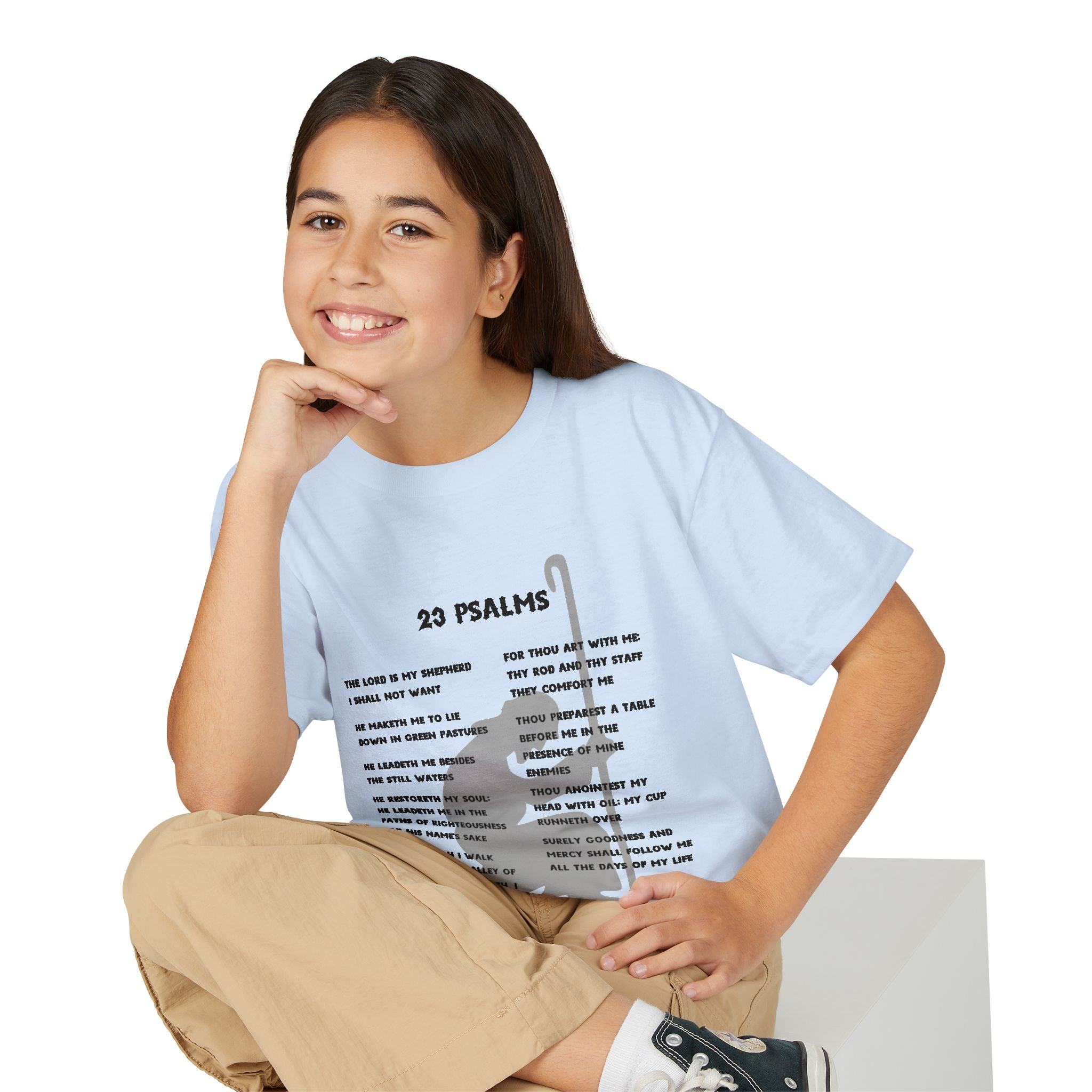 23 Psalms Youth T-shirt - Black