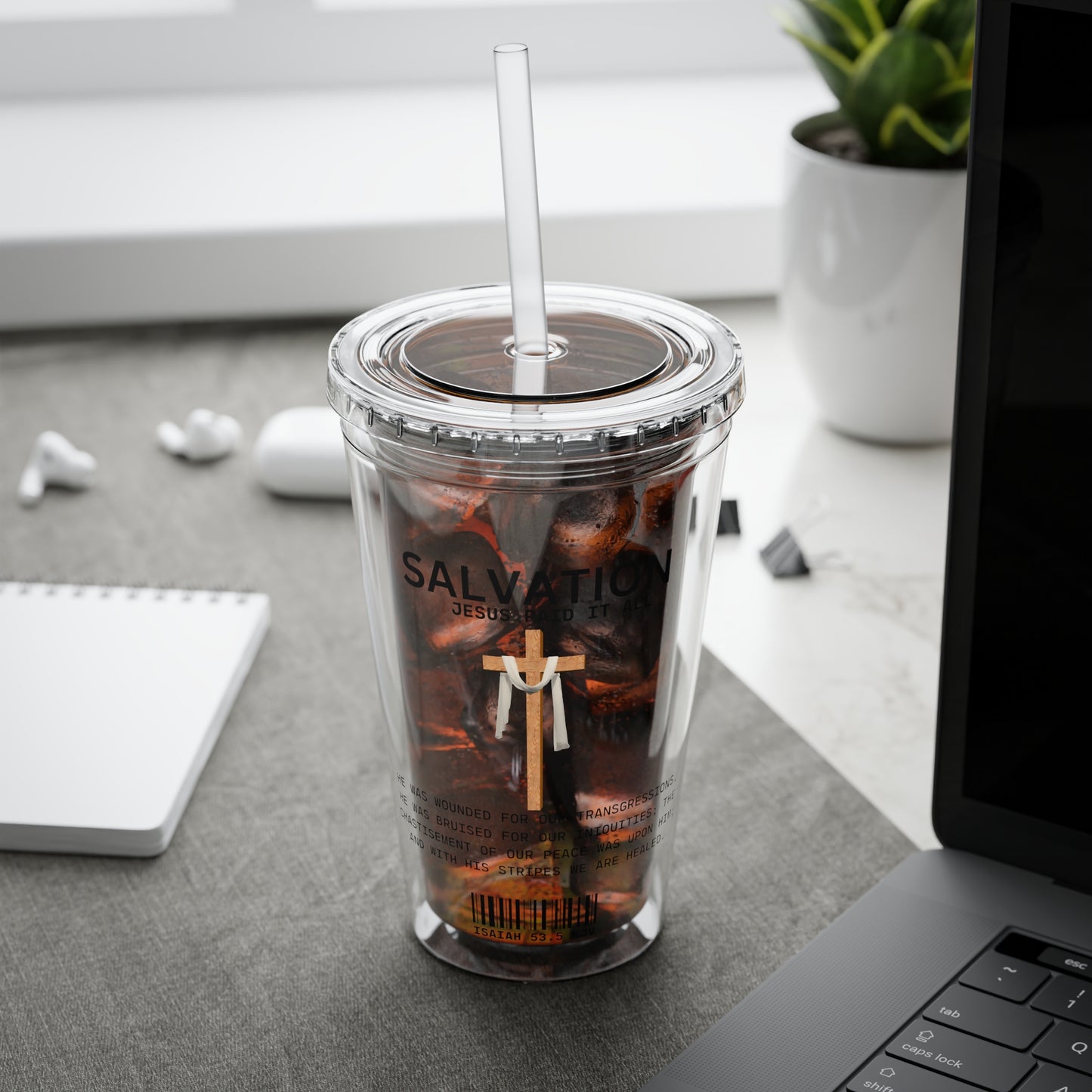 Salvation - Jesus Paid 16oz Tumbler with Straw