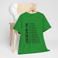 Christian JESUS IS T‑Shirt - Black