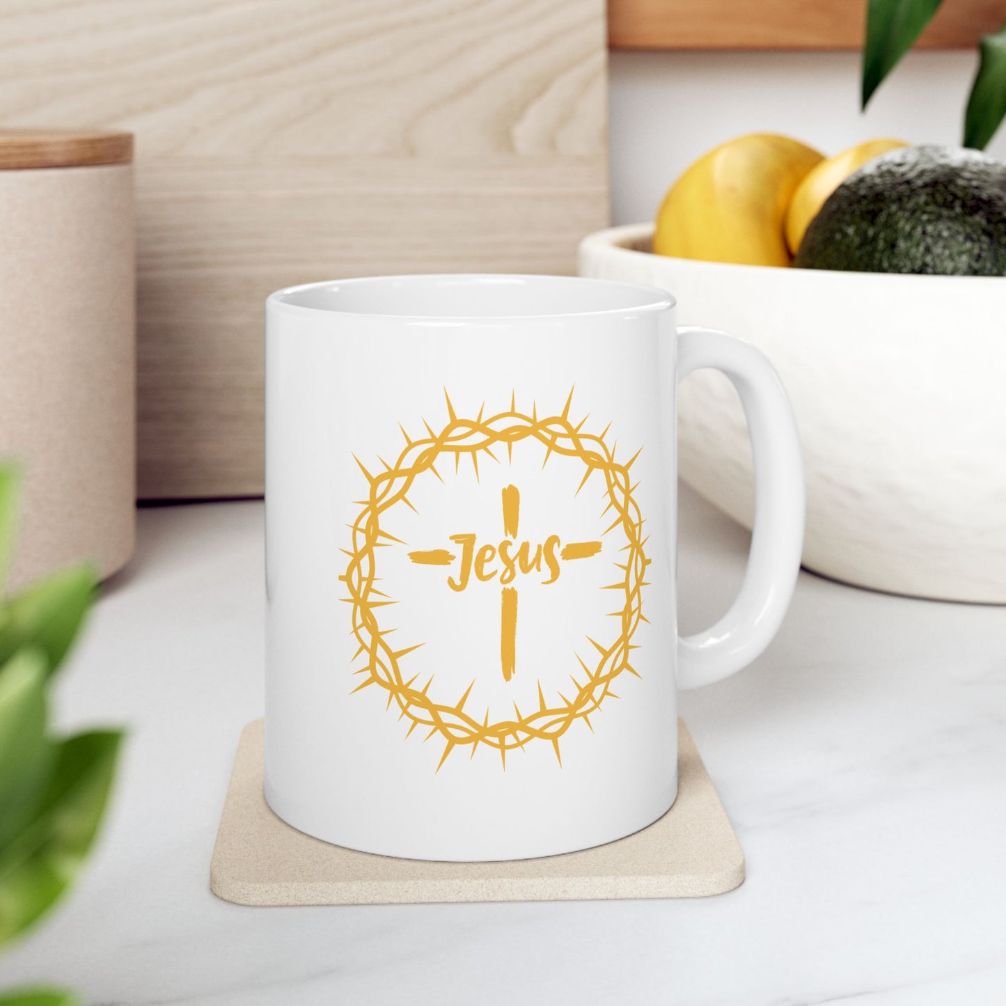 Jesus Crown of Thorns Coffee Mug (11oz, 15oz)