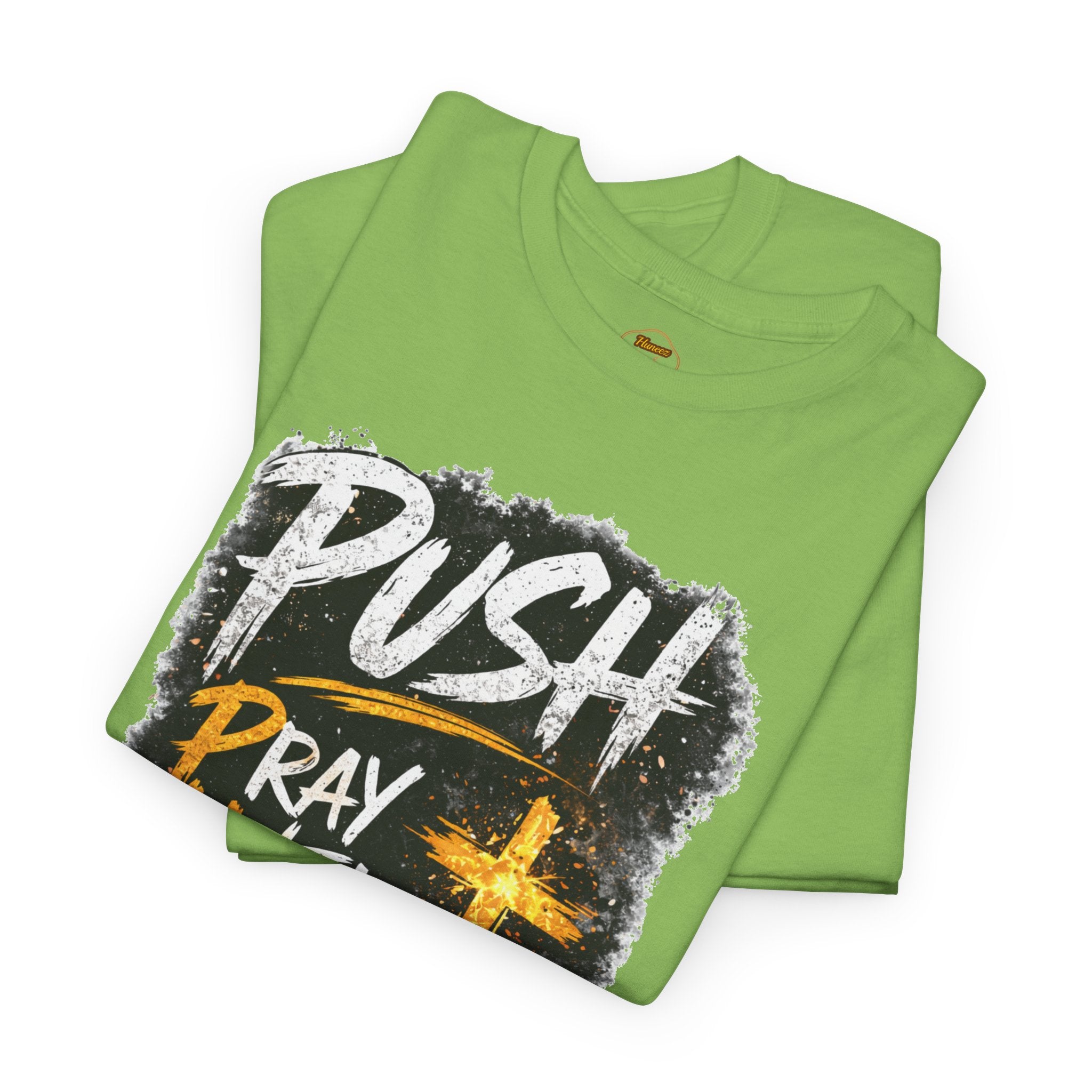 PUSH Pray Until Something Happens Christian T-Shirt  - 2