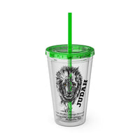 Lion of Judah 16oz Tumbler with Straw