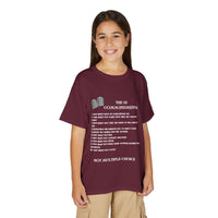 10 Commandments Youth T-shirt - White