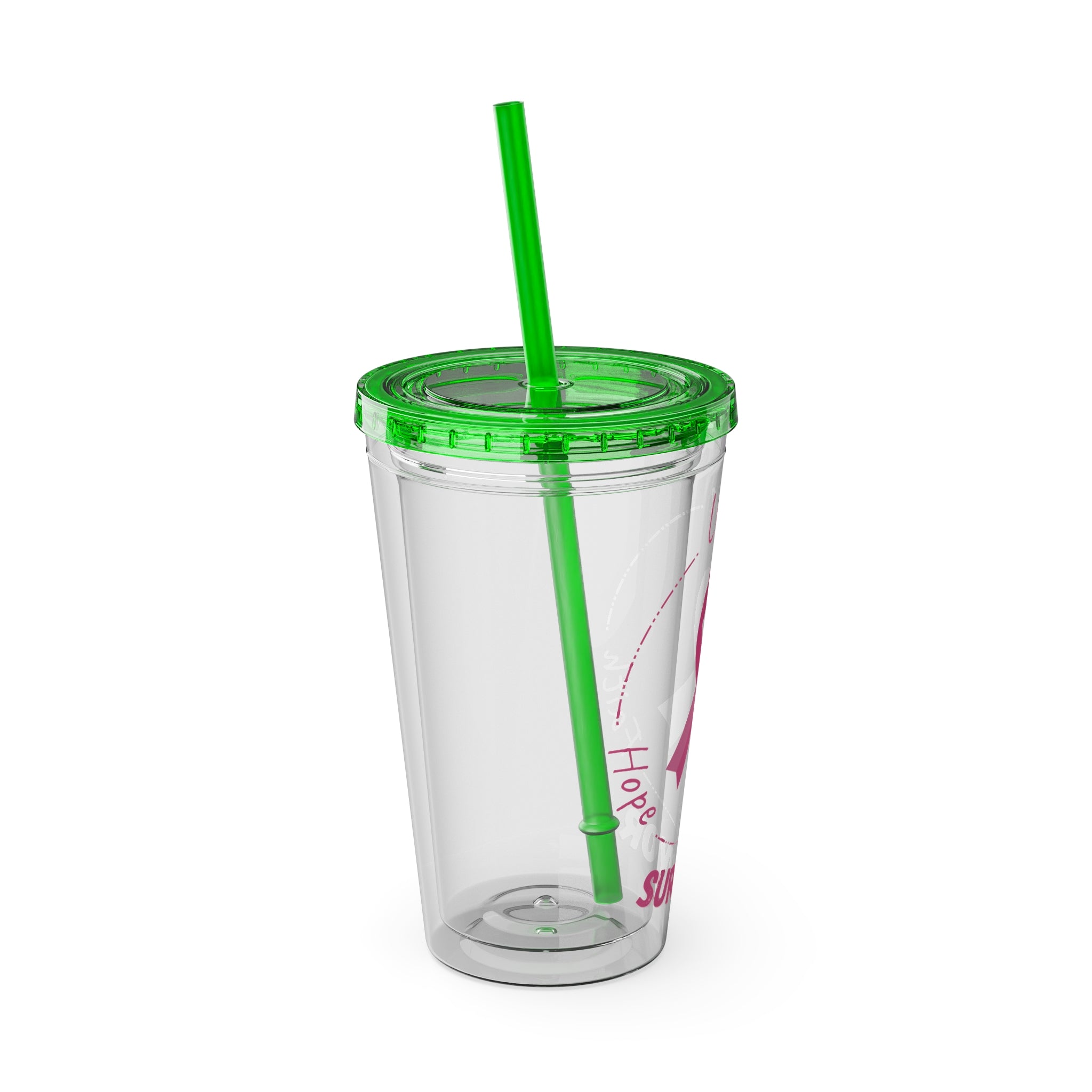 Breast Cancer Survivor 16oz Tumbler with Straw