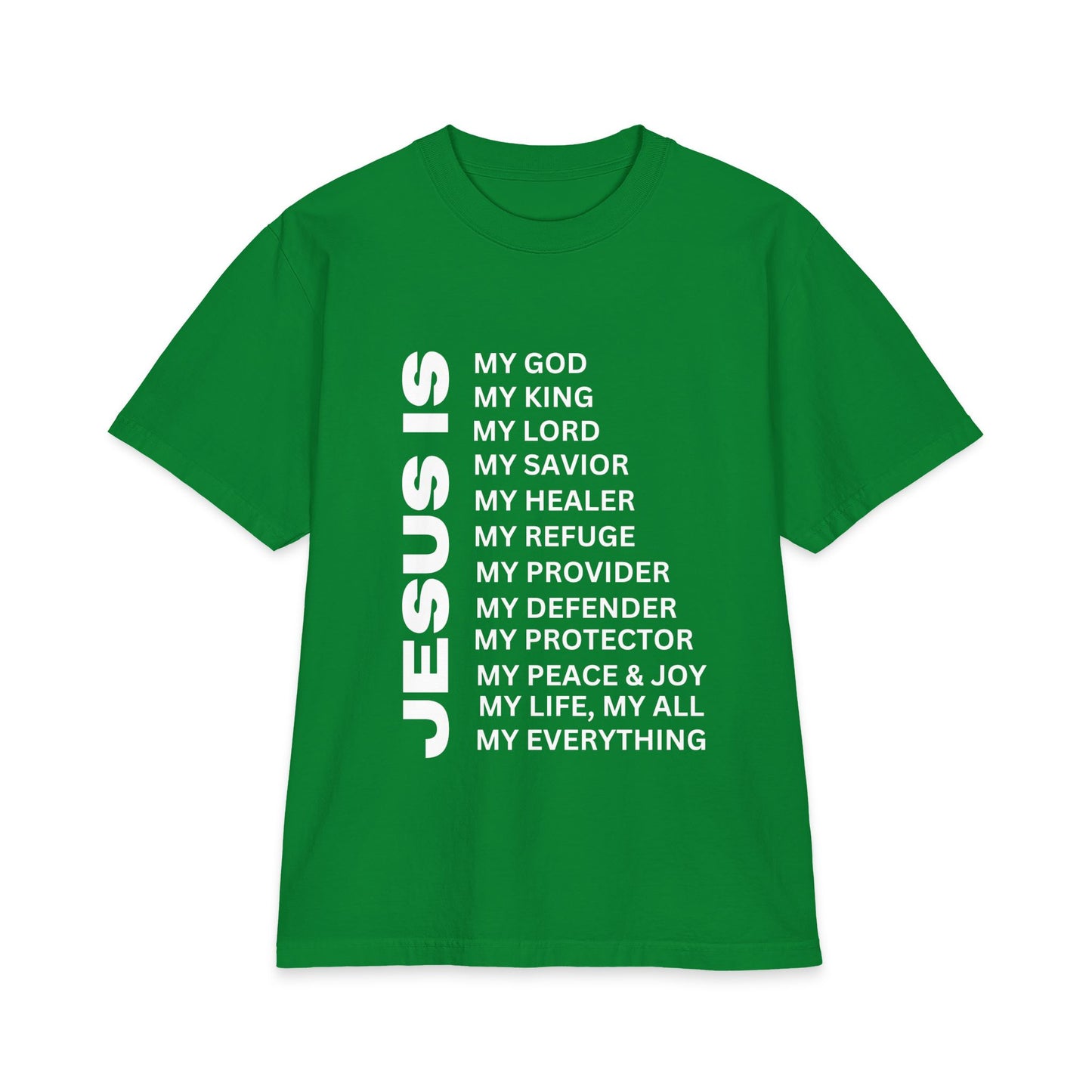 Christian JESUS IS T-shirt - 7X only - White