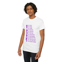 Christian JESUS IS T-shirt - Purple