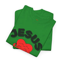 Jesus Loves Me Heart Tee – Cute Christian Faith Graphic T-Shirt