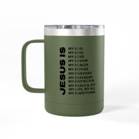 Christian Jesus Is 15oz Tumbler - Black
