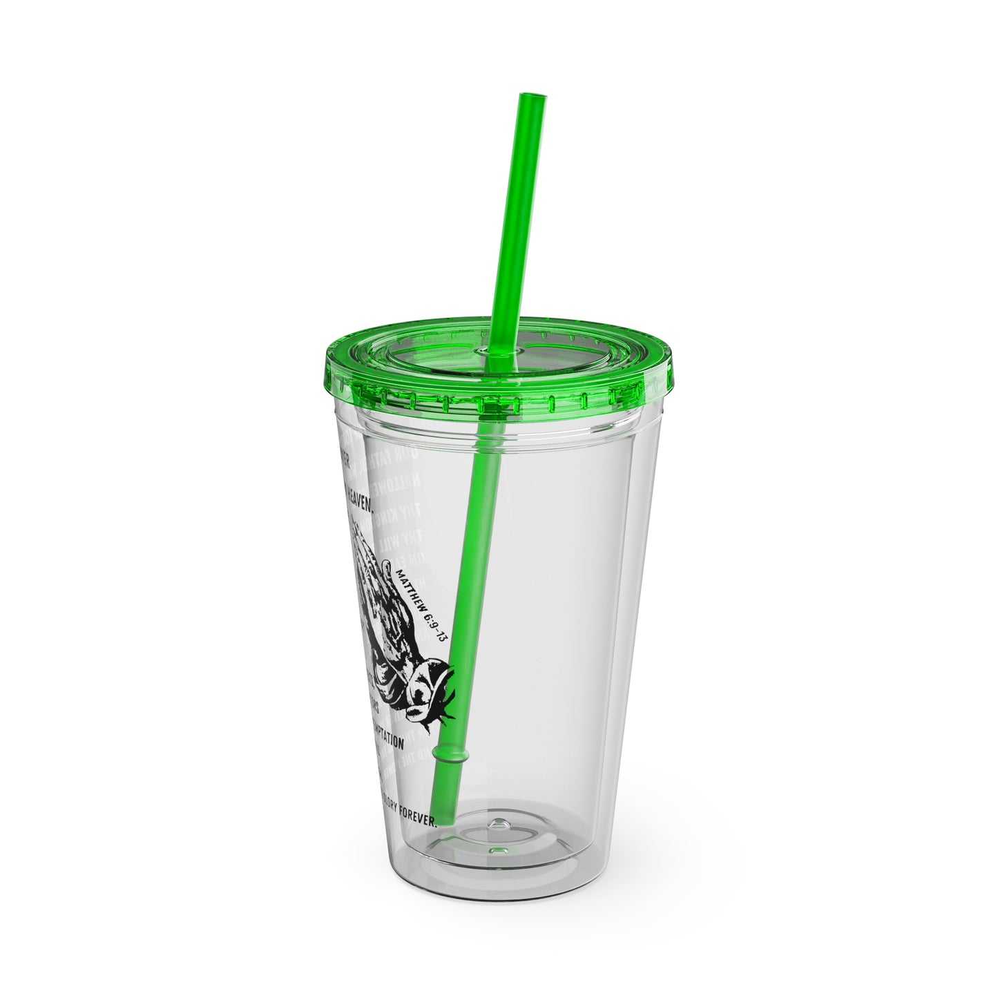 The Lord's Prayer 16oz Tumbler with Straw