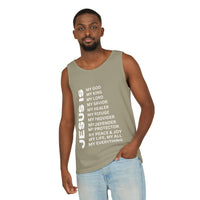 Christian JESUS IS Tank - White
