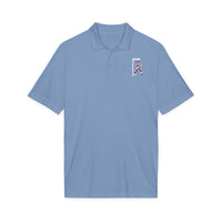 Autism Puzzle Ribbon Polo - White