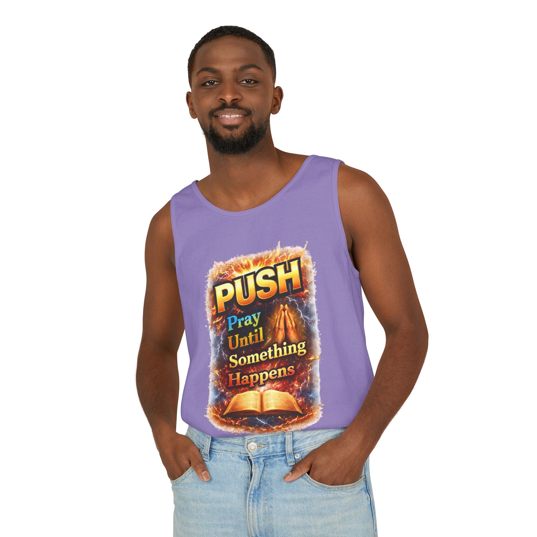 Push: Pray Until Something Happens Tank - Bible