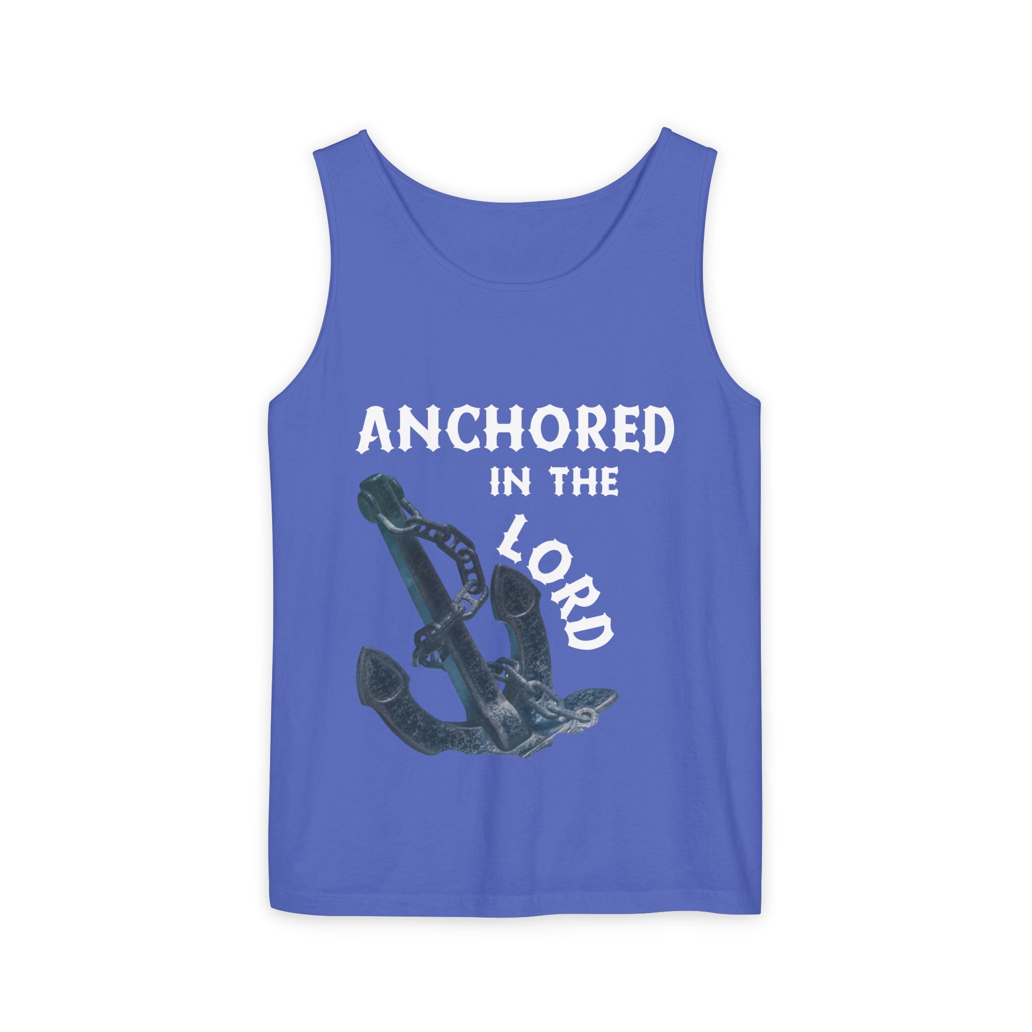 Anchored in the Lord Tank Top - White