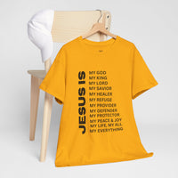Christian JESUS IS T‑Shirt - Black