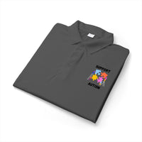 Autism Puzzle Piece Polo Shirt - Black