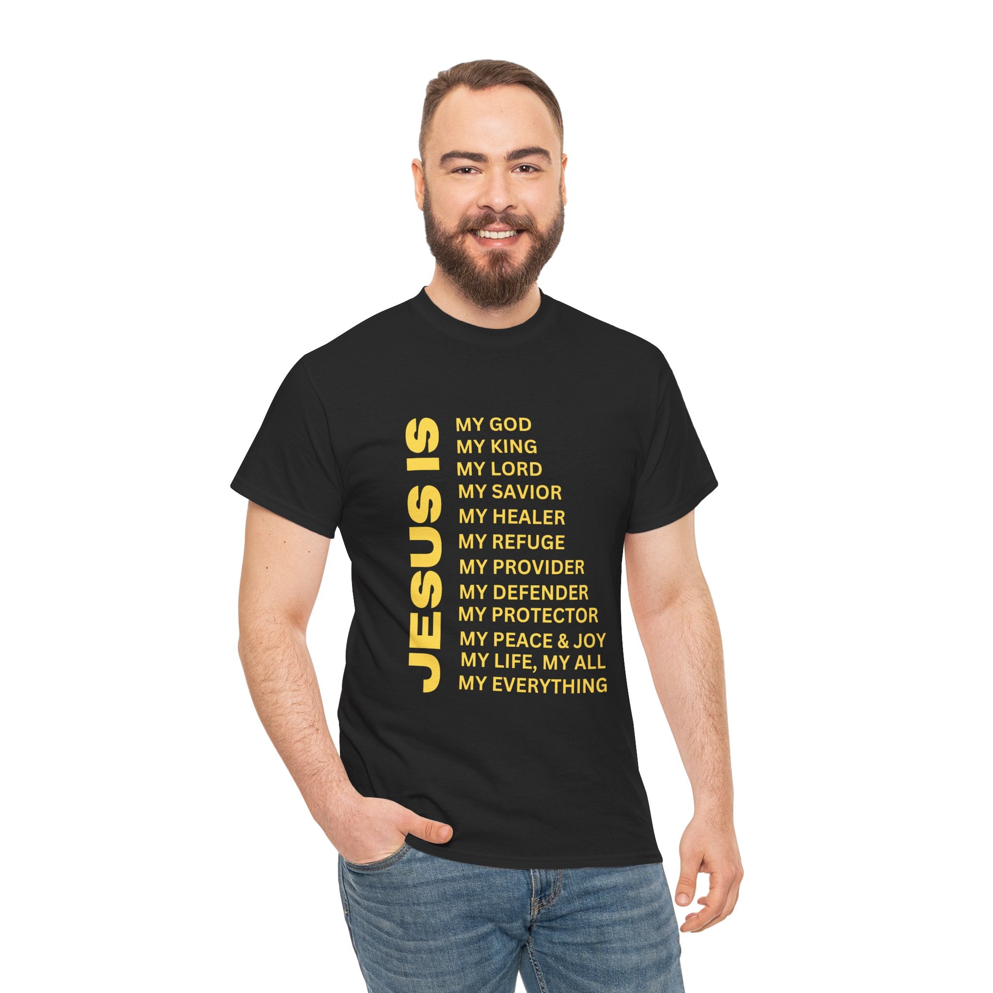 Christian JESUS IS T-Shirt – Gold