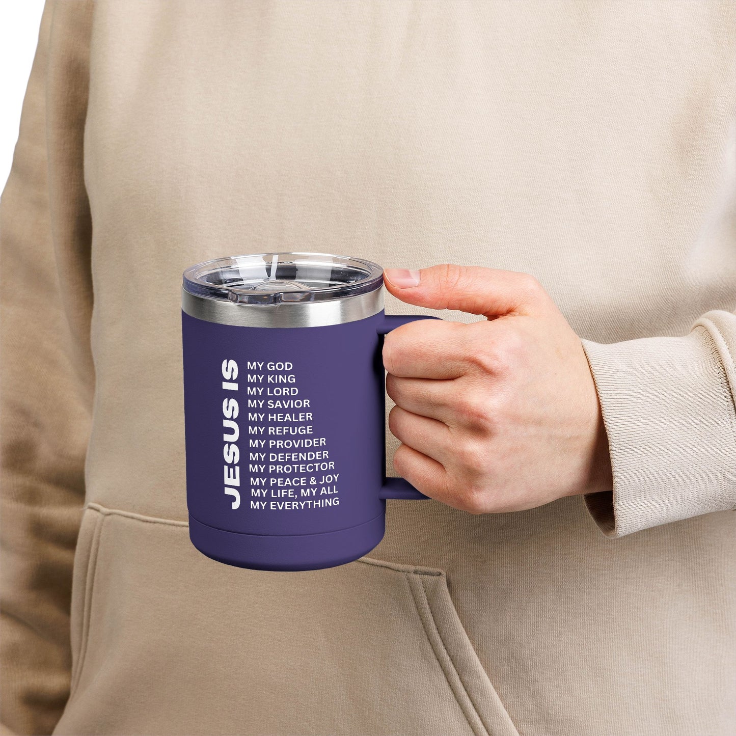Christian Jesus Is 15oz Tumbler - White