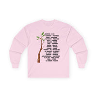 Characteristic Names of God Long Sleeve Tee - Black