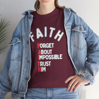 Faith T-Shirt "Forget About Impossible, Trust Him" Dark