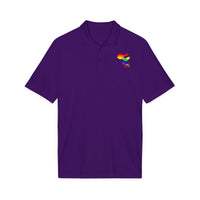 Rainbow Heart Love Wins Polo