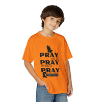 Pray On It, Pray Over It, Pray Through It Youth T-shirt