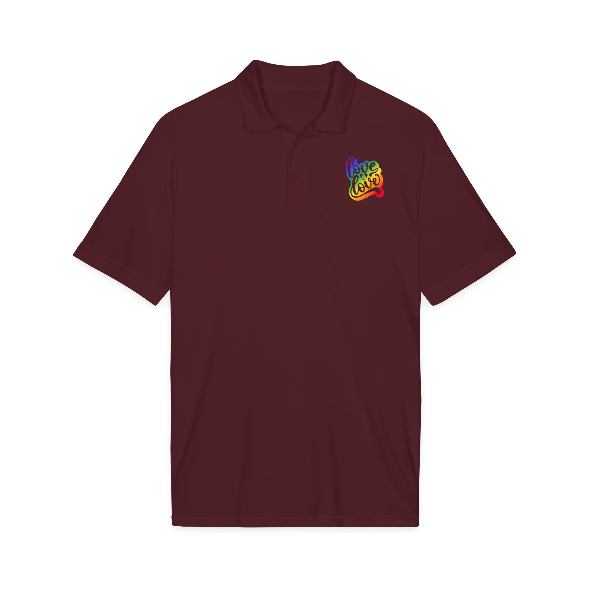 Rainbow "Love Love" Polo Shirt