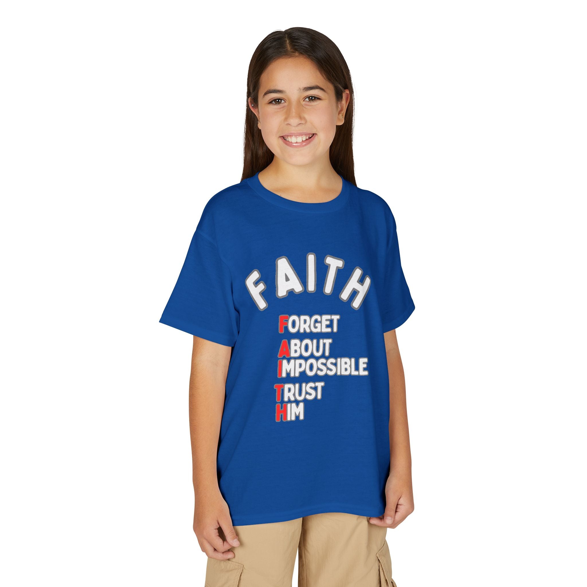 Forget About Impossible, Trust Him Youth Christian Tee